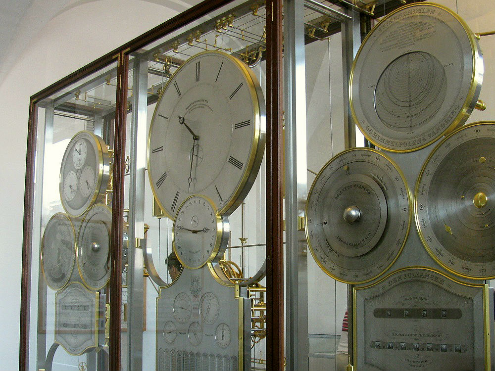 De astronomische klok in het Stadhuis te Kopenhagen