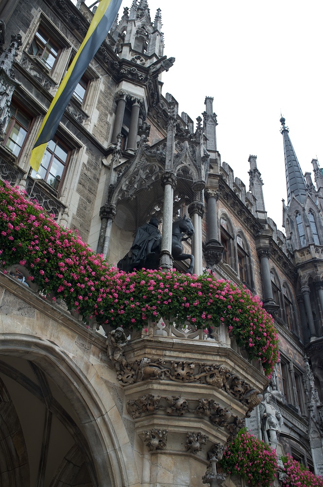 Detail van Neues Rathaus te München
