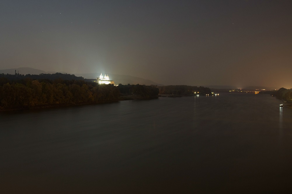 Benediktijnerklooster, Melk Uitizicht op het Benediktijnerklooster (Stift) te Melk