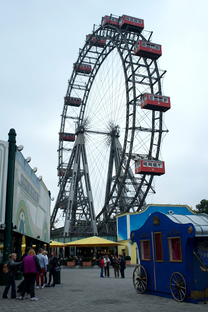 Reuzenrad Prater, Wenen Het reuzenrad uit 1897 in het Prater te Wenen
